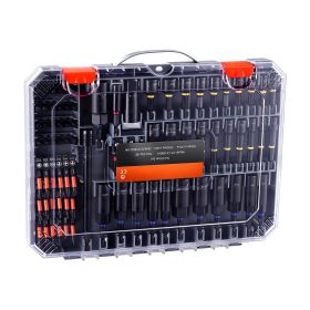 80-Piece Premium Magnetic Impact Nut Driver Set, Metric & SAE Sizes, with Socket Adapters, Bit Holder, Wing Nut Driver, Universal Sockets